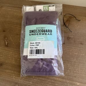 NWT Buck Naked Sneezeguard Briefs Burgundy Give Drips Slip Duluth Trading XXL